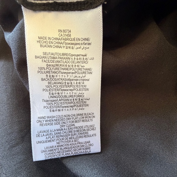 Bloomingdales BCBGMAXAZRIA Women’s Sheridan Faux Leather Sleeveless Black SizeXS - Picture 8 of 12